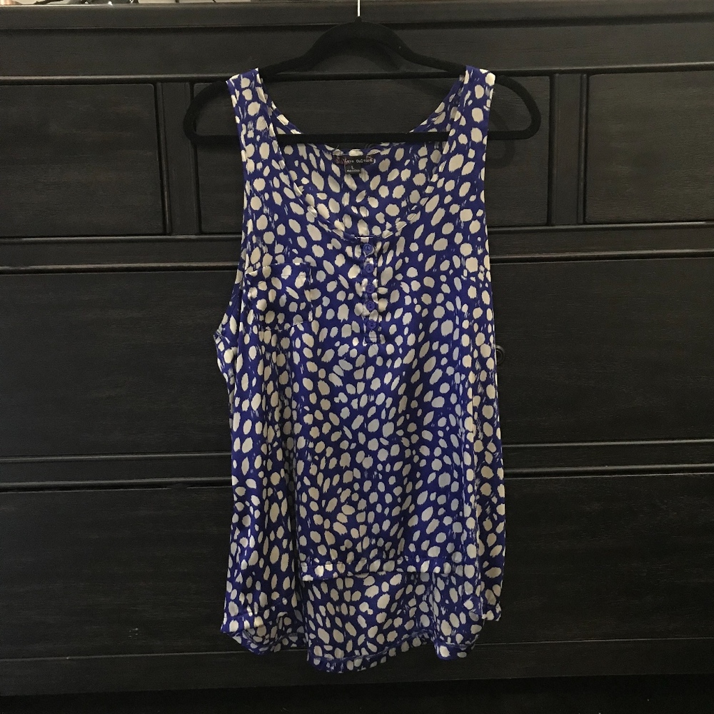 Flowy Spot Print Business Tank top!